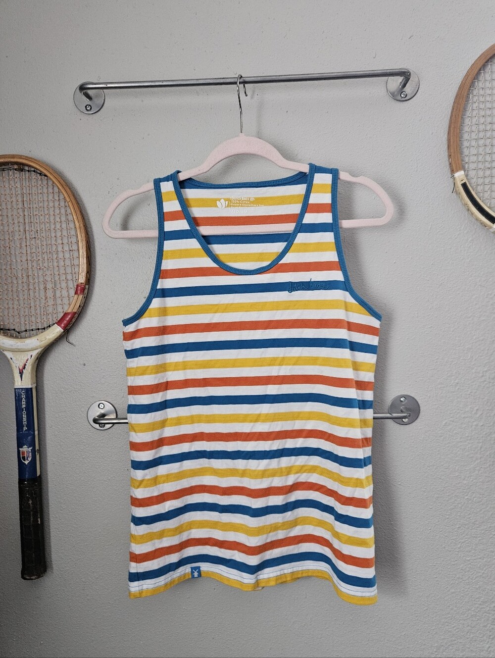 Mens Dutch brothers size Medium stripe tank top